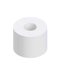 Three Eighths Inch Thick Nylon Spacer, One Half Inch Outer Diameter, Zero Point One Nine Four Inch Inner Diameter, Fifty Pack, Round Spacers