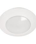 6 Inch Recessed LED Disc Ceiling And Wall Light Surface Mount Warm White 3000K Slim Low Profile White Finish