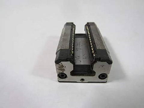 Front view of 15 mm runner block with pulley and bushing, single linear slide unit R162211420, sealed ball bearing option shown
