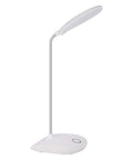 White Go To Desk Lamp With Flexible Gooseneck And Three Level Brightness Battery Operated Table Lamp 5W Touch Control Cordless Portable