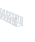 Slotted Wall Wiring Duct With Strong Adhesive Backing 2.5 By 3 In By 6 Ft White Pvc Cable Raceway for organizing cables