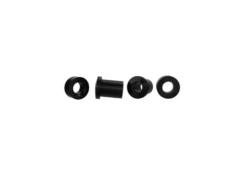 Heavy Duty Competition Front Bushing Kit For 2005 To 2014 Ford Mustang rubber assemblies in black, 12.8 by 6.5 inches, designed for suspension use.