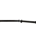Premium Steel Rear Drive Shaft For Subaru Forester 1998 To 2002 with pre lubricated slip yokes, showcasing smooth black finish.