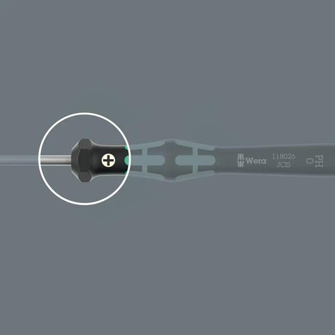 Kraftform Micro Hex Screwdriver For Precision Electronics Anti Roll Handle With Swivel Cap Black Point Tip Hex Plus Design One Sixteenth Inch