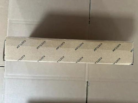 Front view of KRETLAW grease gun kit packaging box with branded tape.