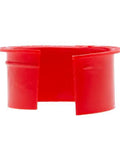 Red CB style anti-short bushing, 1-1/4 inch, from 1-1/4 Inch Anti Short Electrical Bushings CB Style 6 CB Model Built Tough For Real Work Durable Metallics ASB6 High Heat Resistant Anti Short Protection For Electrical Panels And Machinery Bag Of 10 Bushings Reliable Replacement Parts For DIY Or Pro.