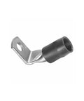 Heavy Duty Right Angle Terminals With Beefy Nylon Insulation And Seamless Copper Barrel For Rock Solid Wire Connections. 2 AWG size.