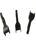Gotta Love This Boss Drone Handle Lock Piece - Kick Loose Connectors To The Curb - Plug And Play Structural Stability Fixing Fitting - Sweet Easy Outer Assembly Install, three black handle lock pieces with varied shapes.