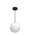 8 Inch Milk Glass Globe Pendant Light With Adjustable 60 Inch Cord Black Industrial Ceiling Fixture For Kitchen Island And Entryways Retro Mid Century Modern Style Ideal For Sink Bathroom Or Hallway Decor hanging