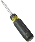 Ratcheting Multi-Bit Screwdriver 15-In-1 With Phillips Slotted Square Torx And Combo Bits Plus One Quarter Inch Nut Driver