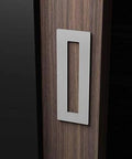 Sliding Aluminium Barn Door Handle With Self Adhesive Edge For Pocket Closet Doors Complete Kit Two Pack Silver Screwless Peel And Stick Installation