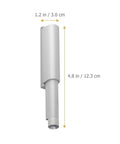 3 Piece Heavy Duty Magnetic Cabinet Latches With Smooth Push Open Damper Buffer, ABS plastic, 1.2 x 4.8 in, suitable for kitchen drawers.