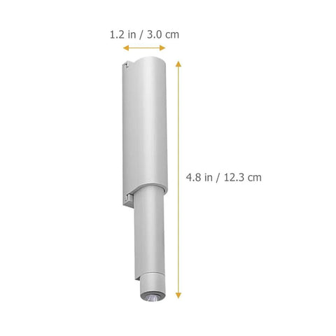 3 Piece Heavy Duty Magnetic Cabinet Latches With Smooth Push Open Damper Buffer, ABS plastic, 1.2 x 4.8 in, suitable for kitchen drawers.