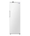 No Hassle Commercial Upright Freezer With Automated Defrost And Sleek Digital Panel For Restaurants in clean white finish.