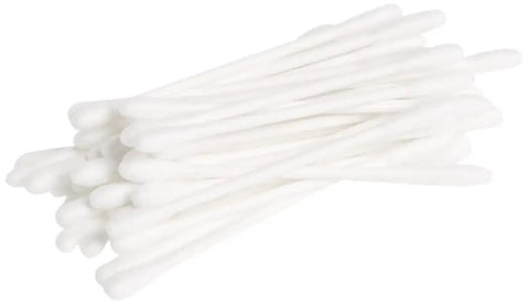 Pile of 100 Percent Certified Organic Cotton Swabs No Man Made Materials 200 Count White Super Gentle Hypoallergenic For Sensitive Skin