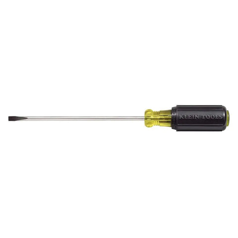 Made In USA 5-Piece Screwdriver Set With Cushioned Grip Comfort single slotted driver side view on white background