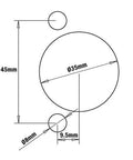 Technical diagram for Euro 110 Soft Close Concealed Cabinet Hinge With 4.5 Mm Face Frame Plate Kit dimensions