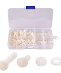 Nylon Screw Nut Washer Assortment Kit M2 To M5 With 270 Pieces In Clear Plastic Box Perfect For DIY Projects RC Models Drones Electronics And Hobby Repairs