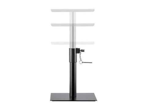 Desktop Studio Monitor Stands Pair Pro Grade Heavy Duty Steel Adjustable Height 12 To 18 Inches Supports Up To 22 Lbs Each Anti Slip Pads Stage Right