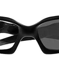 Badass Wraparound Safety Glasses Featuring Dope Black Full Rim Frames And Impact Resistant Polycarbonate Photochromic Lenses That Shift Clear To Gray For Rock Solid Daily Protection in a front view.