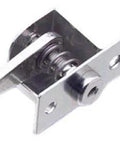 Three-Hole Mount Self-Adjusting Compression Latch showing metal build and spring-loaded mechanism for secure panel access.