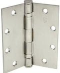 Ball Bearing Template Door Hinge 5 Inch By 4-1/2 Inch With Dull Chrome Finish Pack Of 3 Non Rising Removable Pin 5 Knuckle 2 Ball Bearings