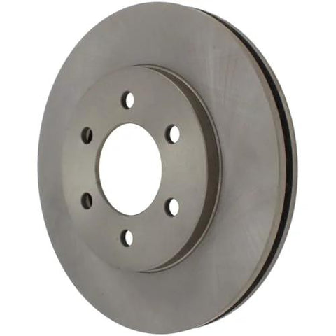 Centric 121.65097 C-Tek front brake rotor for Ford Expedition/Navigator; metallic gray with five lug holes.