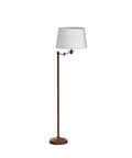 Caden LED Floor Lamp With Swing Arm Tall Bronze Standing Light For Living Room Office Or Bedroom Reading Classic Industrial Design