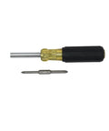 Multi Bit Screwdriver And Nut Driver 6 In 1 Set With Extended Reach, interchangeable shaft, Phillips and slotted bits, side view