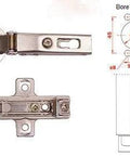 Soft Closing Clip On Concealed European Kitchen Cabinet Hinges No Fuss 110 Degree 3D Adjustable Full Overlay Frameless