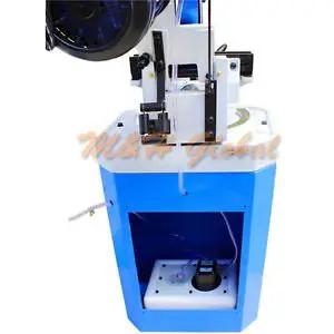 Built Like A Tank 13 Inch Cold Cut Saw Swivel Base Circular Metalsaw 220V 3 Phase 1.5HP Motor Auto Retracting Guard Quick Release Vise heavy duty steel frame with blue base.
