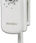 Wireless Security Camera With Easy Connect Setup And 802.11 WiFi, 4mm F2.0 Lens Delivers 58 Degree Field Of View, White, side view