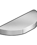 Half Moon Key 3/16 X 5/8 Inch SAE 61 Carbon Steel With Plain Finish, High Tensile Strength 72,000 PSI, Shaft Keyway Fit, Pack Of 100 For Precise Mechanical Assembly