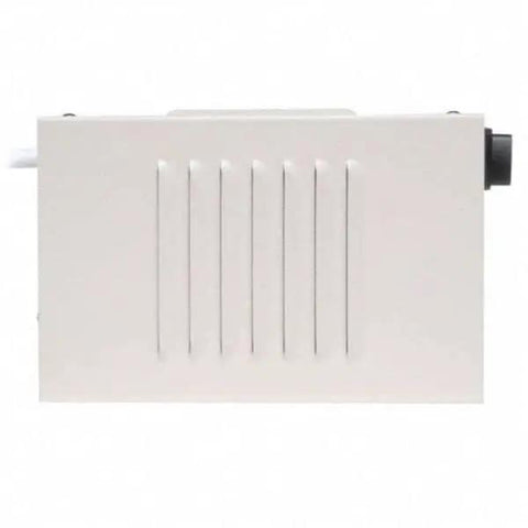 Side view of Isolation Transformer 250W With Faraday Shield And Surge Protection 120V 2 Outlets 6 Foot Cord Medical Grade Noise Filtering