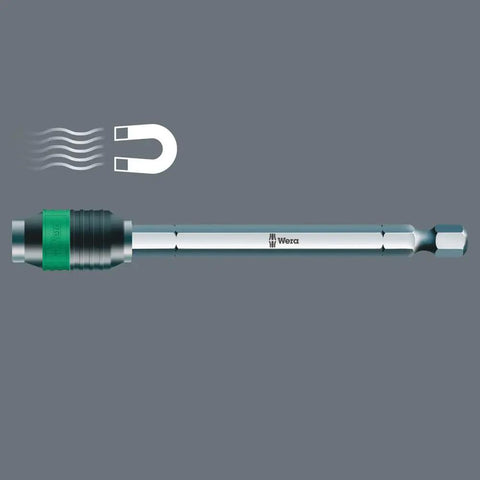 Rapidaptor Universal Bit Holder For One Quarter Inch Hex Drive Magnetic Quick Change Bit Holder 100 mm Length