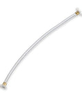 8-Inch White Shock Cord And Fastener Clips For Canvas Covers, shown isolated on white background, no tools needed, marine-grade bungee cord.