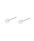 2mm Opal Stud Earrings In Sterling Silver 925 Tiny Ball Cartilage Tragus Piercing Earrings Colorful Opal Mini Jewelry For Women And Girls Hypoallergenic Sensitive Ears Gift, pair