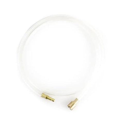 Coolant Vacuum Purge And Refill Tool Kit For Fast Bleed-Free Cooling System Fill With Universal Adapters, clear hose with connectors.