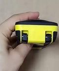 Close-up of Rugged Black Carrying Case For Disto D5 Laser Measure Device, showing top view and grip features.
