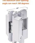 Hidden Door Hinges For Concealed Doors, Invisible, Heavy Duty 3D Adjustable With Slick Silent Operation shown fully open at 180 degrees