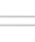 Top Shelf Stainless Steel Round Bar Slick Smooth Solid Shaft Rods 8 mm diameter 300 mm long for DIY metalworking.
