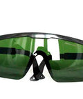 Straight Up Pro Level Erbium Laser Safety Glasses Blocking 2940 Nm Waves With OD4plus Optic Density Hardened Polycarbonate Lenses front view.