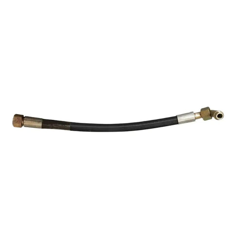Heavy Duty Air Compressor Tubing Hose Replacement For 0574991001 And 0574-9910-01 showing flexible black rubber hose with metal fittings.