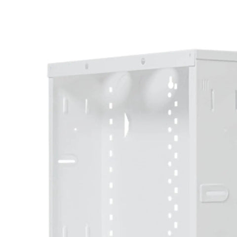 Top view of 14 Inch Structured Wiring Enclosure With Hinged Door For Home Networks And Security Systems Huge Wire Openings And Extra Knockouts