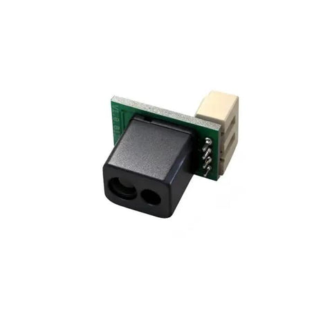 LiDAR Distance Sensor 905nm Ranging Module With High Accuracy 0.05 To 9 Meters Range Plus Minus Five Centimeters Under Five Meters And One Percent Beyond Five Meters 50 Hz Scan Rate Compact Design, black sensor with green circuit board