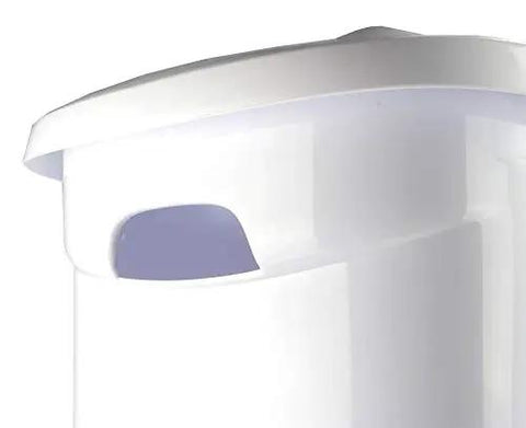 Heavy Duty Wheeled Laundry Hamper With Secure Lid And Smooth Rolling Wheels For No Sweat Hauling Of Dirty Clothes And Towels, Solid White Plastic Build