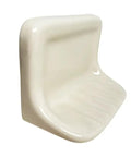 Bone Almond Ceramic Soap Dish Holder For Bathroom Walls With Glazed Finish