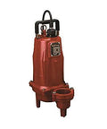 2 HP Built Like A Tank 3 Phase Sewage And Dewatering Pump with red epoxy finish and 3 inch discharge.