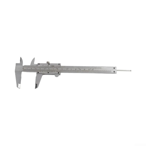 Carbon Steel Digital Caliper 0-150mm Oil Gauge shown from the side, highlighting dual scale and polished finish.