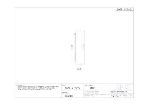 Diagram of 48320 Tapered Roller Bearing Single Cup Standard Tolerance with 7.5 Inch outside diameter and 1.3125 Inch width.